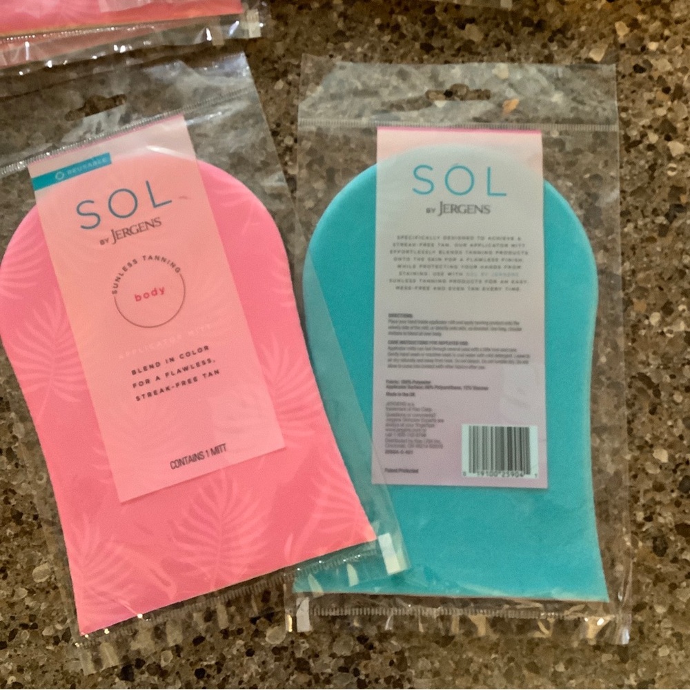 Sol by Jergens Self-Tanning Application Mitt Pack Of 12 Streak Free Flawless New
